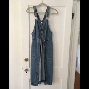 Denim jumper dress
